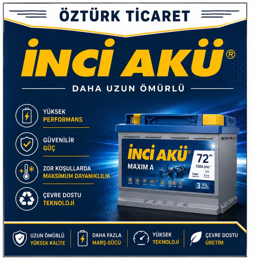 İnci Akü tanıtım afişi