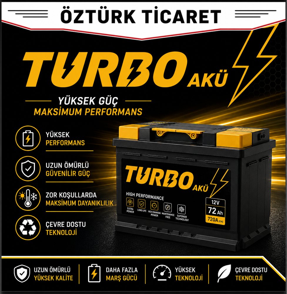 Turbo Akü tanıtım afişi